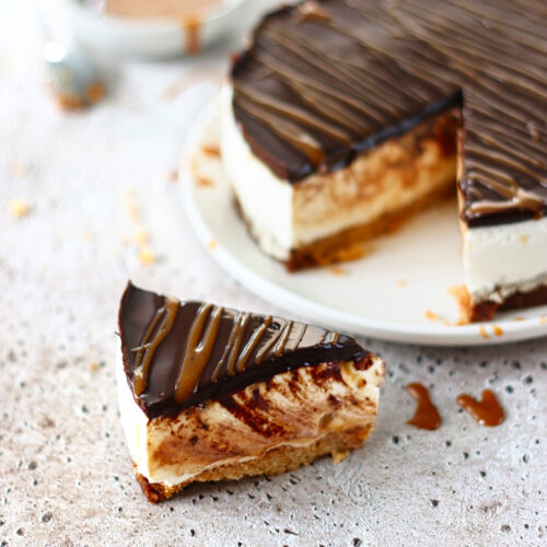 koolhydraatarme twix cheesecake