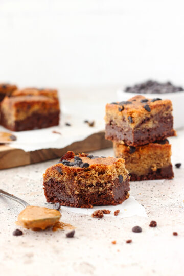 Koolhydraatarme pindakaas brownies