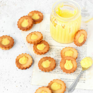 koolhydraatarme alfajores lemoncurd